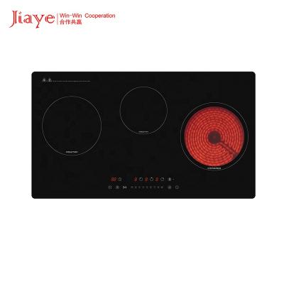 China Hotel Kitchenware 3 Zones 76cm Heating Induction With Ceramic Cooker for sale