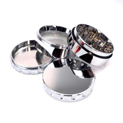 China Luxury Stainless Steel Herb Grinder Smoking Accessories New Design Stainless Steel VA With Free Custom Logo for sale