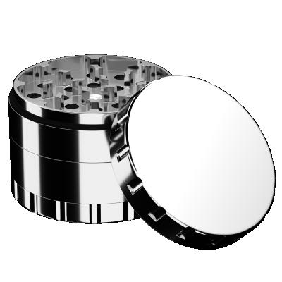 China New Design Stainless Steel Herb Grinder Tobacco Metal Chrome Grinder VAgrinders Wholesale for sale