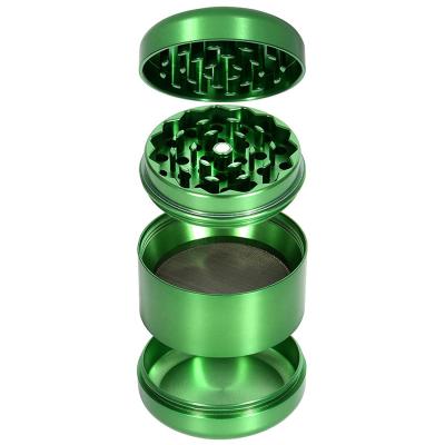 China VA New Design Aluminum CNC Herb Grinder Smoking Papers Tobacco Product with Gift Package and Laser Free Logo for sale