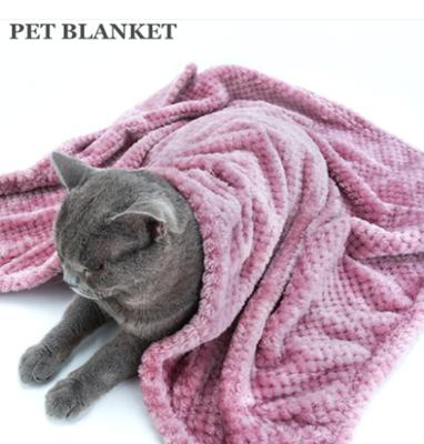 China Waterproof Blanket Cat Bed Mat Cushion Dog Puppy Coral Fleece Pet Sleeping Blanket Soft Cozy Touch Custom Factory Wholesale Waterproof for sale