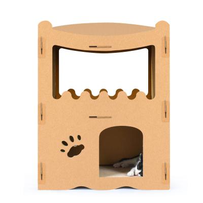 China PickPet Factory Direct Sales Cat Villa Luxury Cat Climbing Viable Frame Pet Scratching Toy for sale