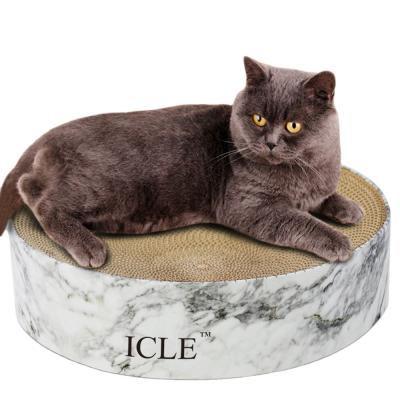 China Viable High Quality Icle-BB Flute PaperCattery Bed Rooms Viable Box-IC-0028-Cloud Cat Scratcher Stone Carton Wholesale With Box for sale