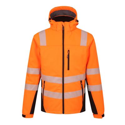 China OEM logo 100%polyester soft shell men hivis winter waterproof jacket outdoor sports QUICK DRY custom food delivery soft windproof waterproof jacket for sale