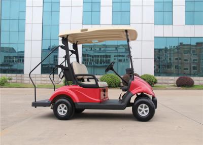 China Los carros de golf eléctricos de Seater del rojo coralino 2 con el carrito platean/el regulador de Curtis en venta