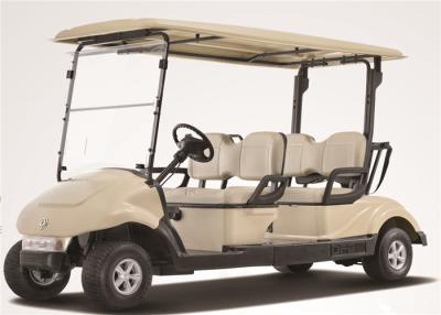 China Carro de golf eléctrico de 4 personas, coche con errores del club del golf de 4 Seater con el sistema de frenos en venta