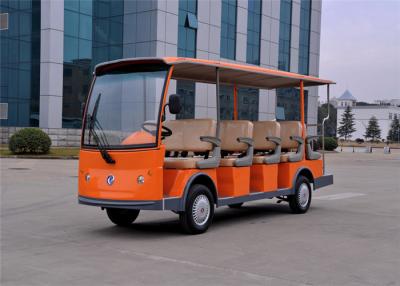 China 14 Person Electric Sightseeing Car , Tourist Electric Shuttle Bus Battery Powered for sale