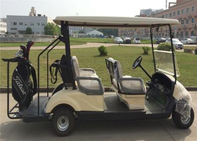 Cina Carretti di golf elettrici amichevoli dorati del passeggero di Eco 4 con 2 anni di garanzia in vendita