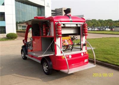 China Custom Red 2 Seater Electric Fire Truck / 48V Battery Powered Fire Engine for sale