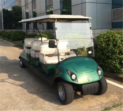 China Carrinhos de golfe bondes verdes do passageiro da cor 48V 4KW 6 com toldos/falhanço de aleta Seat à venda