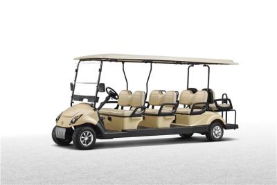 China 6+2 Seater Pure Electric  8 Person Golf Cart 4KW AC Motor With LED Lights / Horn for sale