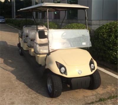 China Custom Eco Friendly Electric 8 Seater Golf Cart With Rear Flip Flop Seat for sale