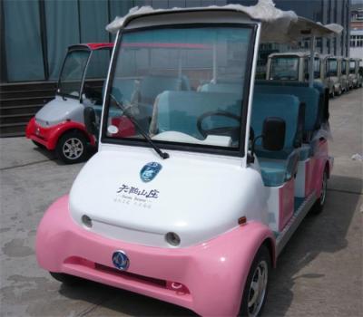 China Custom High End 4 Seat Electric Car Tourist Electric Sightseeing Car Battery Operated for sale