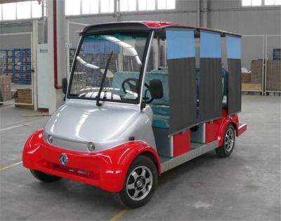 China Elektrische 6 Passagiers Elektrische Auto van de Dongfeng Rode Kleur met gelijkstroom-Motor Vriendschappelijke Eco Te koop