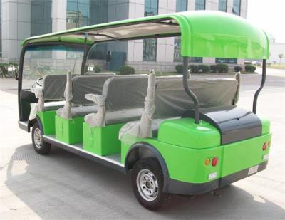 China Popular 4.0KW 11 Seater Electric Tour Buswith DC Motor With CE Green Color for sale