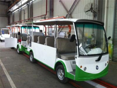 China 4KW DC Motor Electric Shuttle Bus With Closed Door For Tourist Sightseeing for sale