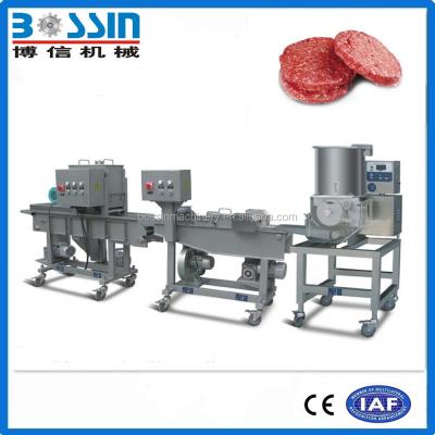 China Industrial Used Hamburger Large Capacity Small Model Hamburger Patty Processing Line for sale