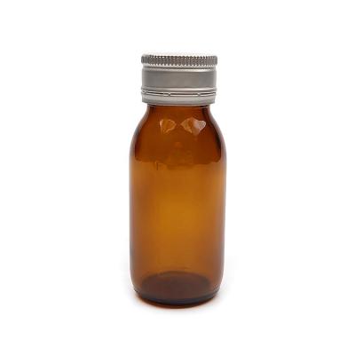 China 2021 medicinal new medicine bottle round syrup dispenser glass bottle for sale