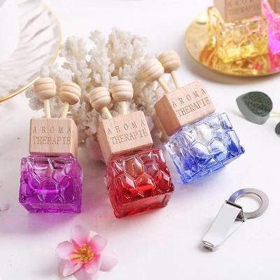 China Car-styling Car Hanging Air Freshener Perfume Car Hanging Perfume Bottle For Essential Oils Diffuser for sale