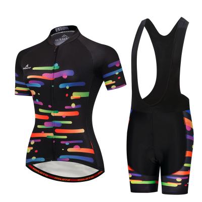 China Seamless Women's Wear Set Sleeve Triathlon Suit Mountain Bike Cycling Short Tank Top For Sale for sale