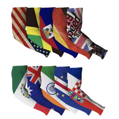 China Wear Flag Breathable Cycling Custom Arm Sleeves Sun Protection Cycling Sets for sale