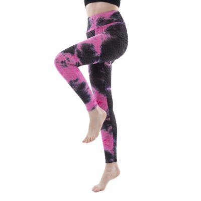 China High Quality Fitness and Yoga Wear Women's Gym Breathable Tight Pants Shapes Bubble Yoga Hip-Lifting Gaiters for sale