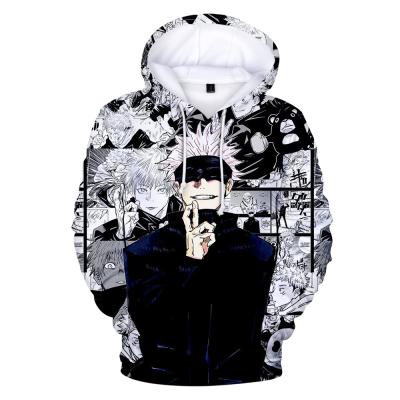 China Anti-Wrinkle Men's Daily Clothing 3D Comics Fan Charms New Back To Battle Printing Loose Hoodies Unisex Anime Custom Hoodie for sale