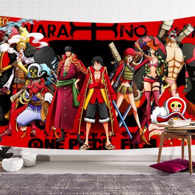 China Anime Poster Festival Decoration Bedroom Wall Arts Hanging Home Tapestry 150x200cm Jacquard Cartoon Japan Fabric Customized for sale