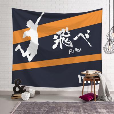 China Plain 150x100cm Haikyuu! ! FLY Japan Anime Poster Hinata Tapestry Home Decor Wall Arts Wall Tapestries for sale