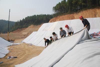 China 5000GSM Bentonite Geosynthetic Clay Liner Geomembrane by professional supplier with best factory price for wholesale for sale