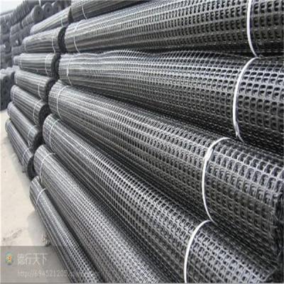 China 3.95 Meter width black color 25KN PP Biaxial Geogrid For Slope Stabilization by sincere factory/supplier/manufacture for sale