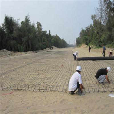 China 3.95 Meter width black color 70KN PP Biaxial Geogrid For Slope Stabilization by sincere factory/supplier/manufacturer for sale