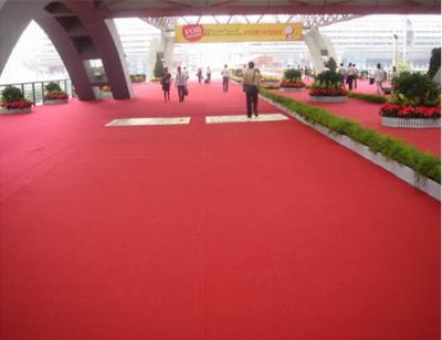 China High quality better price 100% PET/PP plain style nonwoven 1-4 meter width exhibition carpet for decorations,fairs, for sale