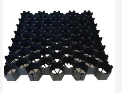 China 38mm green black color turf lawn plastic grass grid parking lot grass grid paver grass paver grid price for sale