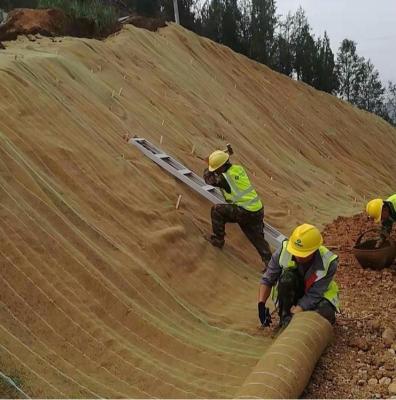 China 200gsm 300gsm 400gsm erosion control blanket slope reinforcement soil erosion for sale