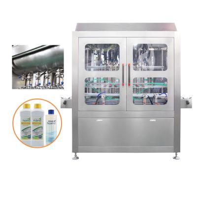 China Automatic High Precision Piston Cleaning Products Detergent Bottom Up Filling Machine for sale