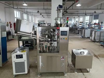 China High Accuracy Servo-Driven Piston Type Cosmetic Tube Filling Machine for sale