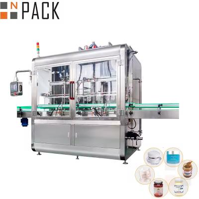 China NPACK Automatic High Viscous Cream Bottle Sauce Jar Rotor Pump Filling Machine for sale