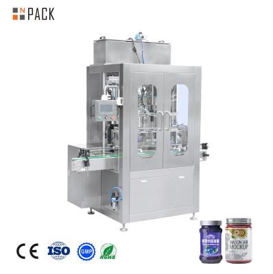 China Npack Beverage Filling Machine For Automatic Heating Of Jam Syrup Honey And Thick Liquid for sale