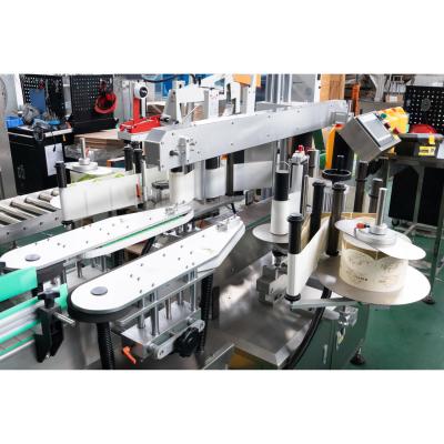 China Npack Shanghai Bilateral Pneumatic Labeling Machine for Front Back Two Sides Labeling for sale