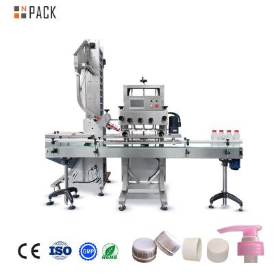 China Npack Full Automatic Wine Liquor Spray Perfume Bottle Capping Machine with PLC Control for sale