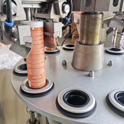 China Automatic PLC Control Cosmetic Tube Filling And Sealing Machine For Plastic / Metal / Aluminum Tubes for sale