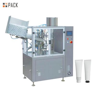 China Fully Automatic Npack High Speed Face Cream Cosmetic Alu Tube Filling Sealing Machine for sale