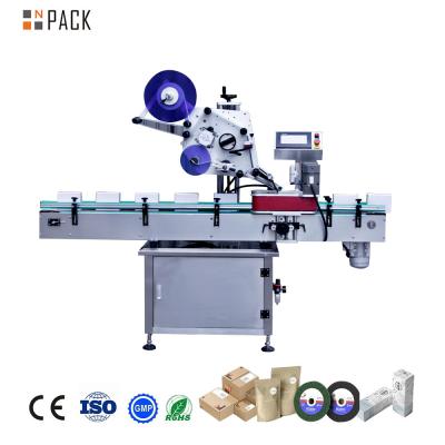 China Automatic Servo Motor Labeling Machine Flat Surface Label Applicator Machine For Pouches for sale