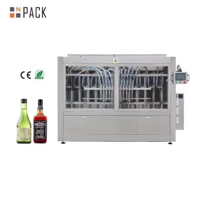 China Automatic Piston Pump Glass Bottle Vodka Filling Machine Vodka Production Line for sale