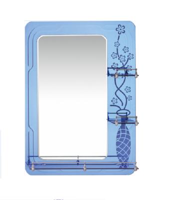 China Direct Selling Modern Double-layer Factory Flower Makeup Bathroom Decorative Mirror for sale