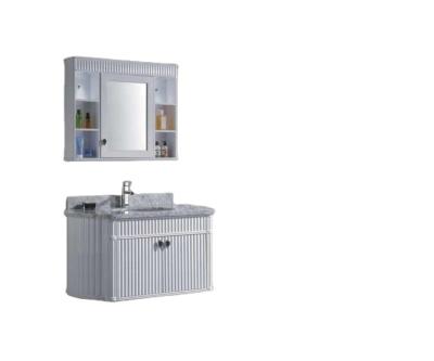 China Hangzhou xiaoshan export modern simple design pvc bathroom cabinet vanity for sale