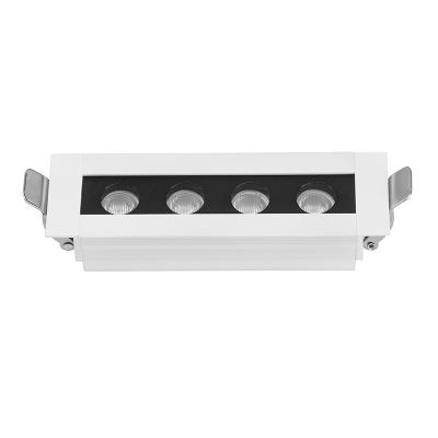 China Museum Lighting Ceiling 4w Slim Linear Recessed LED Wall Washer Down Light For Museum Lighting for sale