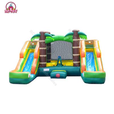 China Commercial Inflatable Water Slides Party Lane Double Small Inflatable Rental Bounce House Commercial Inflatable Water Slide For Kids for sale