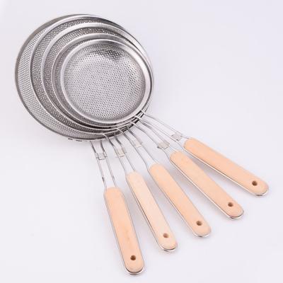 China Viable Stainless Steel Mesh Leaky Spoon Frying Basket Filter for sale